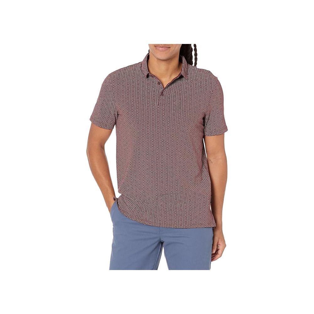 Armani Exchange Bordeaux Cotton Polo Shirt