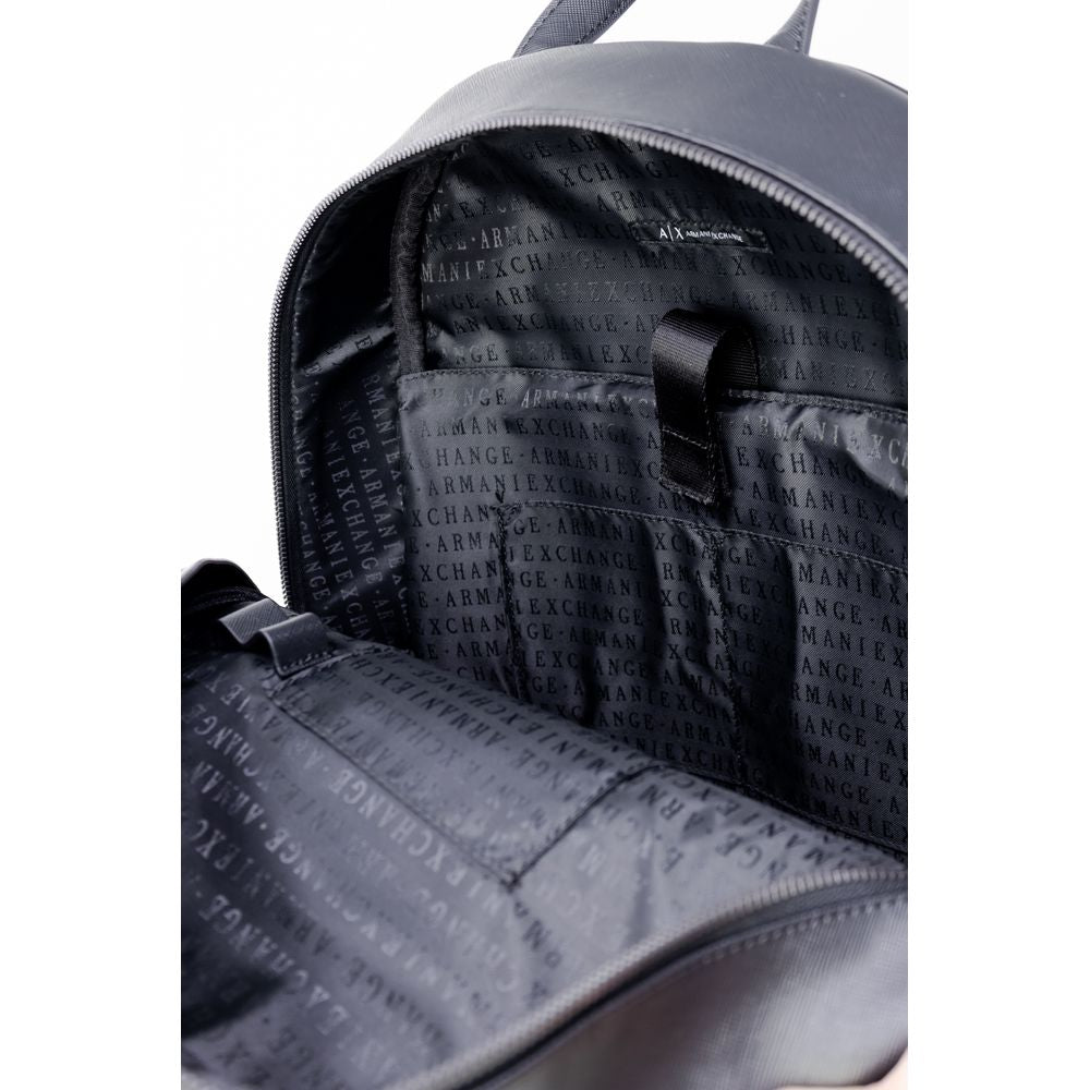 Armani Exchange Black Polyester Backpack